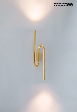 LAMPA ŚCIENNA AURAE, ZŁOTA, KINKIET LED, MOOSEE, NOWOCZESNA, DESIGN, 66CM