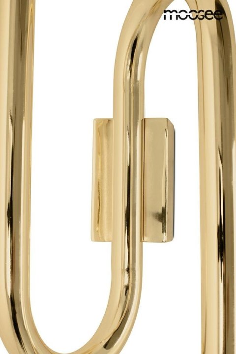LAMPA ŚCIENNA AURAE, ZŁOTA, KINKIET LED, MOOSEE, NOWOCZESNA, DESIGN, 66CM