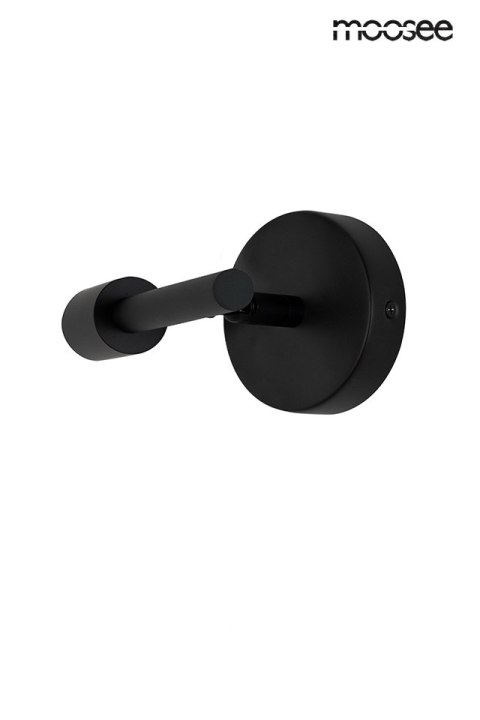 LAMPA ŚCIENNA KINKIET PRISMA CZARNA, LED, MOOSEE, REGULOWANA, LOFT, METAL