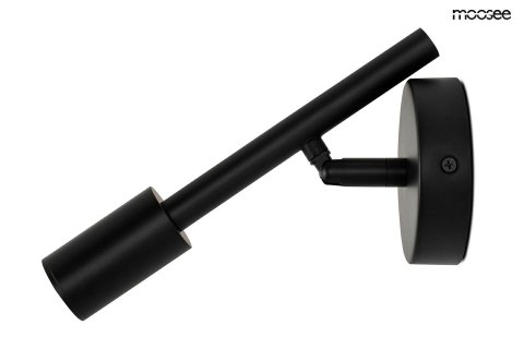 LAMPA ŚCIENNA KINKIET PRISMA CZARNA, LED, MOOSEE, REGULOWANA, LOFT, METAL