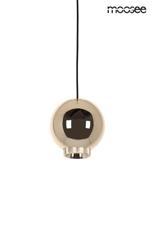 LAMPA WISZĄCA MOOSEE LUMINOS ZŁOTA, LED 7W, NOWOCZESNA, SZKLANA, DO SALONU
