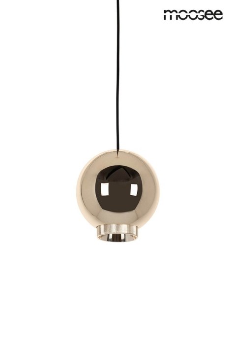 LAMPA WISZĄCA MOOSEE LUMINOS ZŁOTA, LED 7W, NOWOCZESNA, SZKLANA, DO SALONU