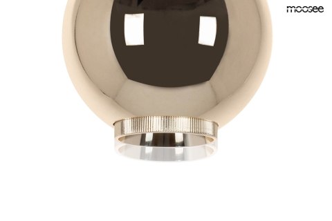 LAMPA WISZĄCA MOOSEE LUMINOS ZŁOTA, LED 7W, NOWOCZESNA, SZKLANA, DO SALONU