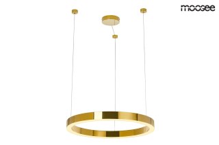LAMPA WISZĄCA AURELIA RING 50CM, ZŁOTA, CHROM, LED 30W, NOWOCZESNA, LUXURY