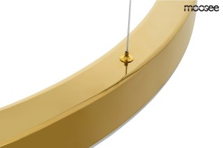 LAMPA WISZĄCA AURELIA RING 50CM, ZŁOTA, CHROM, LED 30W, NOWOCZESNA, LUXURY