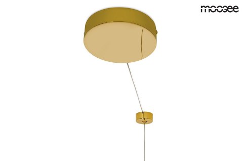 LAMPA WISZĄCA AURELIA RING 50CM, ZŁOTA, CHROM, LED 30W, NOWOCZESNA, LUXURY