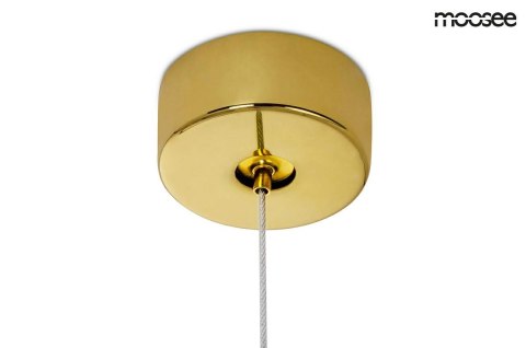 LAMPA WISZĄCA AURELIA RING 50CM, ZŁOTA, CHROM, LED 30W, NOWOCZESNA, LUXURY