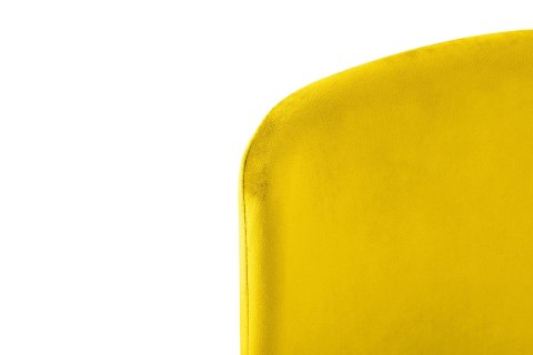 TAPICEROWANE ŻÓŁTE KRZESŁO GLAMOUR - NAPOLI, WELUROWE, DO SALONU, JADALNI TAPICEROWANE ŻÓŁTE KRZESŁO GLAMOUR - NAPOLI, WELUROWE, DO SALONU, JADALNI