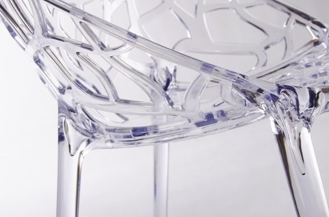 PRZEZROCZYSTE AŻUROWE KRZESŁO CORSICA, DO JADALNI, DO SALONU, ELEGANCKIE PRZEZROCZYSTE AŻUROWE KRZESŁO CORSICA, DO JADALNI, DO SALONU, ELEGANCKIE