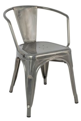 METALOWE KRZESŁO, LOFT, INDUSTRIALNE, DO KUCHNI, JADALNI, Z PODŁOKIETNIKAMI