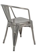 METALOWE KRZESŁO, LOFT, INDUSTRIALNE, DO KUCHNI, JADALNI, Z PODŁOKIETNIKAMI