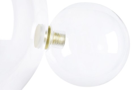 KINKIET, LAMPA ŚCIENNA LED AURELIA, SZKLANE KULE, ZŁOTY, ELEGANCKI, 2X7W