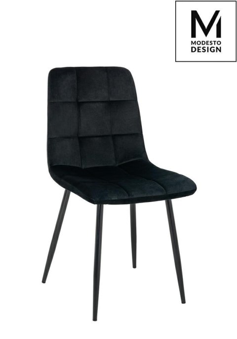 TAPICEROWANE CZARNE KRZESŁO PORTO, WELUROWE, PIKOWANE, DO SALONU, GLAMOUR TAPICEROWANE CZARNE KRZESŁO PORTO, WELUROWE, PIKOWANE, DO SALONU, GLAMOUR