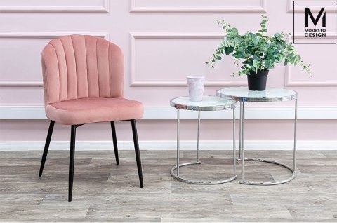 ELEGANCKIE RÓŻOWE KRZESŁO GLAMOUR, WELUROWE, PIKOWANE, DO SALONU, JADALNI ELEGANCKIE RÓŻOWE KRZESŁO GLAMOUR, WELUROWE, PIKOWANE, DO SALONU, JADALNI