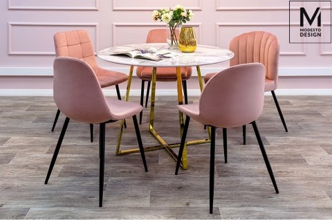 ELEGANCKIE RÓŻOWE KRZESŁO GLAMOUR, WELUROWE, PIKOWANE, DO SALONU, JADALNI ELEGANCKIE RÓŻOWE KRZESŁO GLAMOUR, WELUROWE, PIKOWANE, DO SALONU, JADALNI