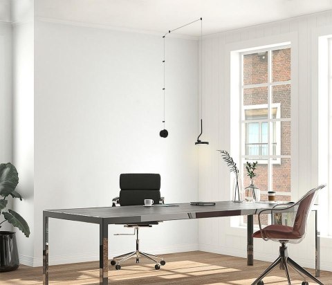 LAMPA ŚCIENNA KINKIET ORBITA CZARNA, MOOSEE, LED 10W, OBROTOWA, NOWOCZESNA