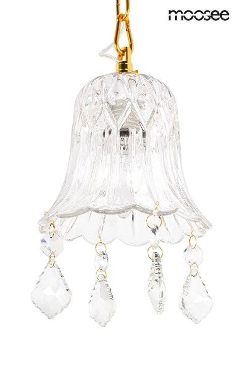 LAMPA ŚCIENNA KINKIET AUREO, BIAŁA ŻYRAFA, ZŁOTA, KRYSZTAŁY, MOOSEE, DESIGN