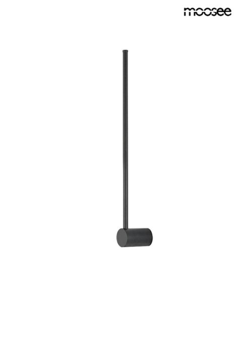 LAMPA ŚCIENNA, KINKIET, ALBA, CZARNA, LED, MOOSEE, NOWOCZESNA, LOFT, 62CM