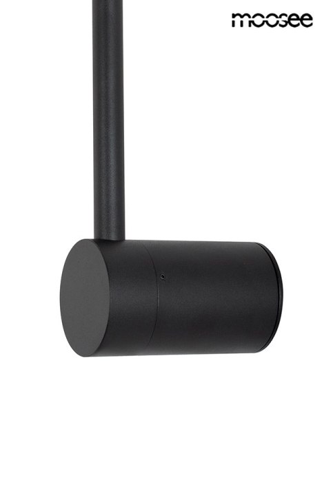 LAMPA ŚCIENNA, KINKIET, ALBA, CZARNA, LED, MOOSEE, NOWOCZESNA, LOFT, 62CM