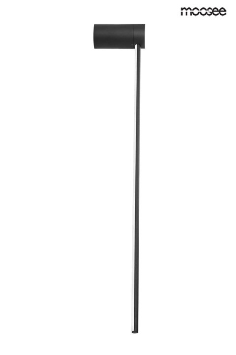 LAMPA ŚCIENNA KINKIET LED LUMINIS CZARNA, 82CM, LOFT, NOWOCZESNA, MOOSEE
