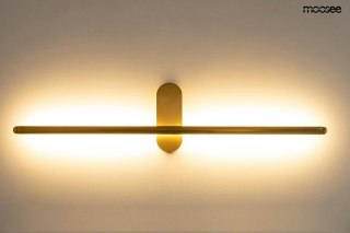 LAMPA ŚCIENNA KINKIET CROMA ZŁOTA, MOOSEE, LED, 60CM, NOWOCZESNA, DESIGN