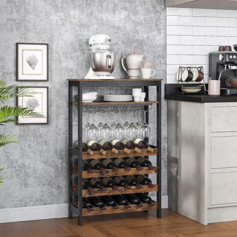 REGAŁ NA WINO TERROIR, STOJAK, BAREK, LOFT, INDUSTRIALNY, PÓŁKA, DO SALONU