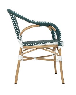 Krzesło CAFE MIRAMAR turkus / morski rattan