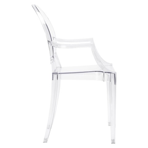 ELEGANCKIE PRZEZROCZYSTE KRZESŁO Z PODŁOKIETNIKAMI, DO SALONU, GLAMOUR ELEGANCKIE PRZEZROCZYSTE KRZESŁO Z PODŁOKIETNIKAMI, DO SALONU, GLAMOUR
