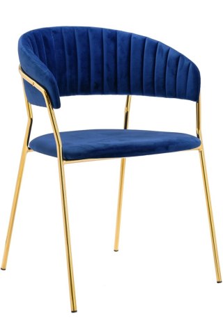 KRZESŁO TAPICEROWANE WELUROWE AURUM, DO SALONU, JADALNI, GLAMOUR, VELVET