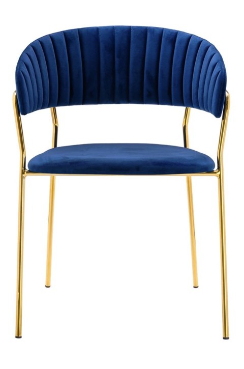 TAPICEROWANE NIEBIESKIE KRZESŁO GLAMOUR - VERONA, WELUROWE, DO SALONU, ZŁOTE TAPICEROWANE NIEBIESKIE KRZESŁO GLAMOUR - VERONA, WELUROWE, DO SALONU, ZŁOTE