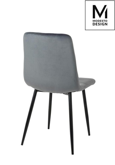 TAPICEROWANE SZARE KRZESŁO PORTO, WELUROWE, PIKOWANE, DO SALONU, GLAMOUR TAPICEROWANE SZARE KRZESŁO PORTO, WELUROWE, PIKOWANE, DO SALONU, GLAMOUR