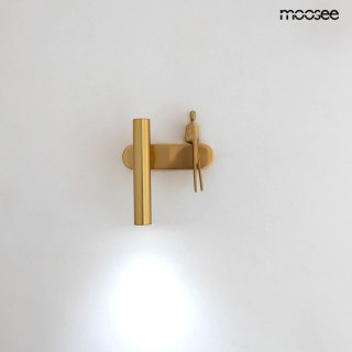 LAMPA ŚCIENNA KINKIET LUMINO, ZŁOTA, LED, DESIGNERSKA, MOTYW LUDZIKA