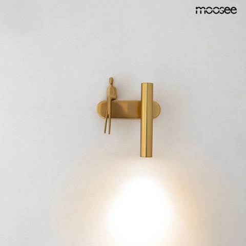 KINKIET LAMPA ŚCIENNA AETHERA ZŁOTA, LED, DESIGNERSKA, MOTYW CZŁOWIEKA