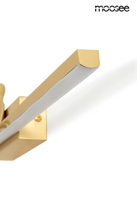 KINKIET LAMPA ŚCIENNA AURA MOOSEE, ZŁOTA, MOSIĄDZ, CZŁOWIEK, LED, DESIGN
