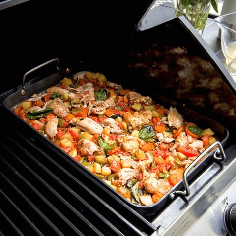 Brytfanna prostokątna z uchwytami CADAC Meridian z powłoką GreenGrill Brytfanna prostokątna z uchwytami CADAC Meridian z powłoką GreenGrill