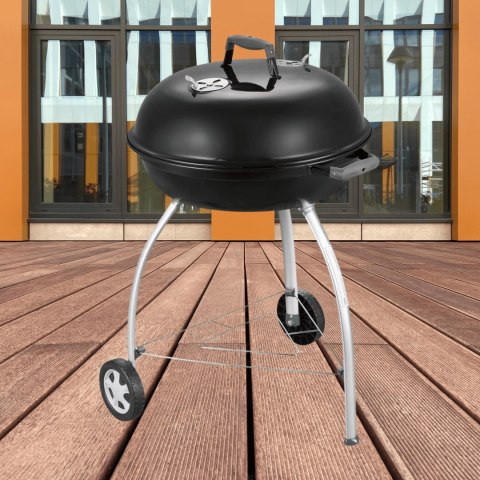 KLASYCZNY GRILL WĘGLOWY - CHARCOAL MATE, NA KÓŁKACH, Z POKRYWĄ, Z UCHWYTEM KLASYCZNY GRILL WĘGLOWY - CHARCOAL MATE, NA KÓŁKACH, Z POKRYWĄ, Z UCHWYTEM