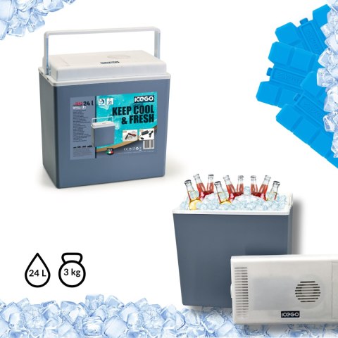 Lodówka samochodowa KAMAI 12-230V 24L Lodówka samochodowa KAMAI 12-230V 24L