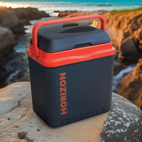 Lodówka turystyczna 20L KAMAI HORIZON, elektryczna 12/230V, kolor antracytowy z czerwonym akcentem Lodówka turystyczna 20L KAMAI HORIZON, elektryczna 12/230V, kolor antracytowy z czerwonym akcentem