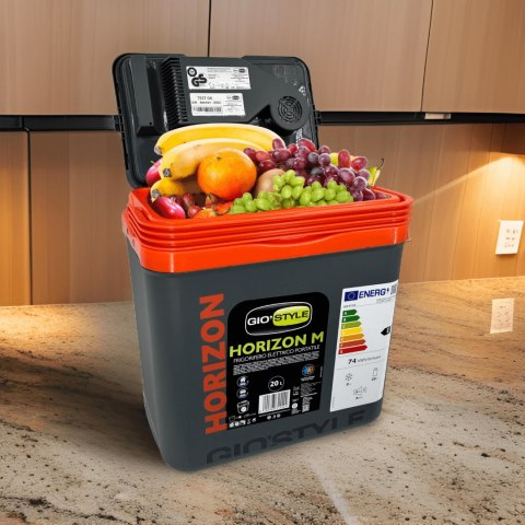 Lodówka turystyczna 20L KAMAI HORIZON, elektryczna 12/230V, kolor antracytowy z czerwonym akcentem Lodówka turystyczna 20L KAMAI HORIZON, elektryczna 12/230V, kolor antracytowy z czerwonym akcentem