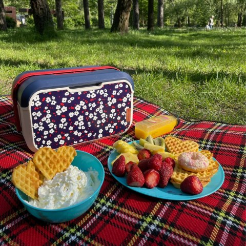 Lunchbox 5L Głęboki, kwiat wiśni 32,6x19,9x18,9cm Lunchbox 5L Głęboki, kwiat wiśni 32,6x19,9x18,9cm