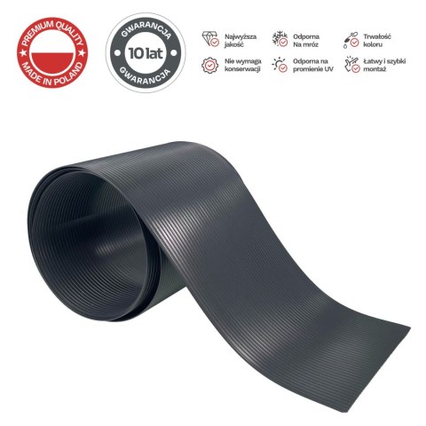 Taśma ogrodzeniowa PASKI 6 x 2,55mb CLASSIC 19cm PROTECTO GRAFIT + 12 klipsów GRATIS Taśma ogrodzeniowa PASKI 6 x 2,55mb CLASSIC 19cm PROTECTO GRAFIT + 12 klipsów GRATIS