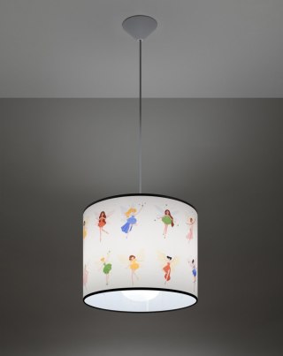 LAMPA WISZĄCA FANTASIE, DLA DZIECI, POKÓJ DZIECIĘCY, WRÓŻKI, E27, 30CM
