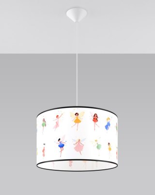 LAMPA WISZĄCA FANTASIA WRÓŻKI, POKÓJ DZIECIĘCY, DLA DZIEWCZYNKI, E27, 40CM