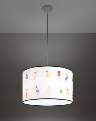 LAMPA WISZĄCA FANTASIA WRÓŻKI, POKÓJ DZIECIĘCY, DLA DZIEWCZYNKI, E27, 40CM