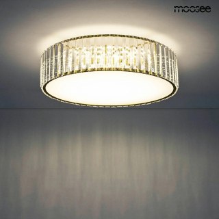 LAMPA SUFITOWA PLAFON AURELIA ZŁOTA, GLAMOUR, KRYSZTAŁOWA, LED 24W, 47CM