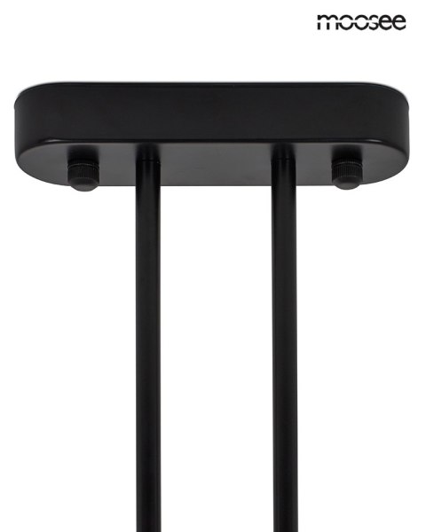 LAMPA WISZĄCA LUMINO MOOSEE, CZARNA, RING LED, NOWOCZESNA, LOFT, 120CM