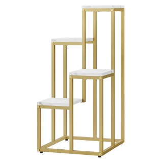 REGAŁ PÓŁKA AETHEL, BIAŁY, NA KWIATY, DO SALONU, LOFT, INDUSTRIALNY, 71 CM