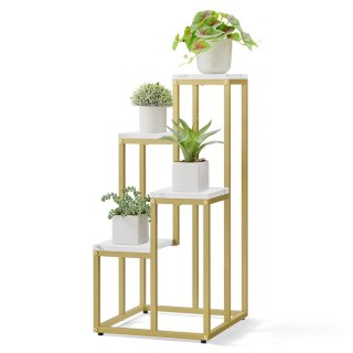 REGAŁ PÓŁKA AETHEL, BIAŁY, NA KWIATY, DO SALONU, LOFT, INDUSTRIALNY, 71 CM
