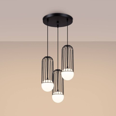 Lampa wisząca BRINA 3P czarna Lampa wisząca BRINA 3P czarna