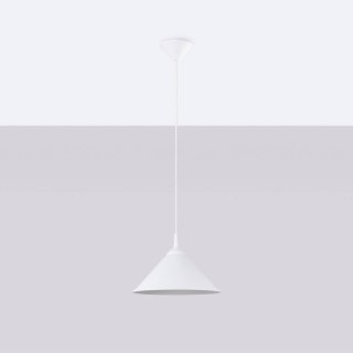 LAMPA WISZĄCA LUMINO BIAŁA, SKANDYNAWSKA, NOWOCZESNA, DO SALONU, STAL, E27